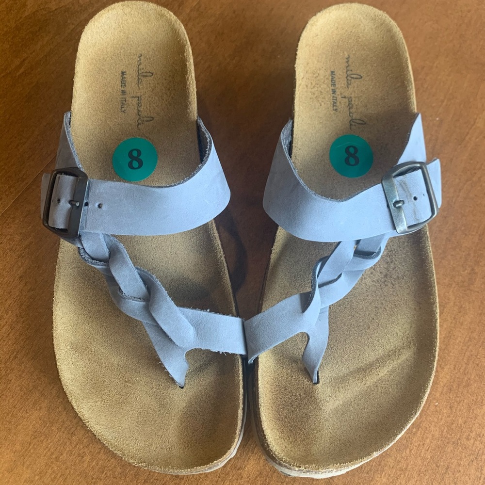 COPY - 3/$10 Grey Mila Paoli Sandals. Worn once!